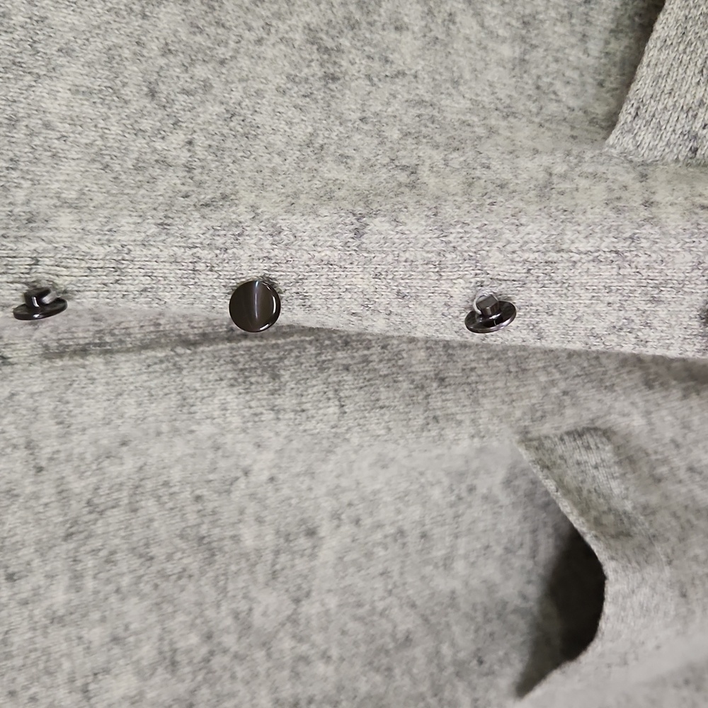 J. Crew Light Gray V‑Neck Pocket Cardigan - Picture 4 of 7